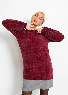 Pull long en maille chenille, bonprix