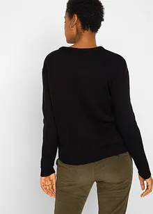 Pull en maille avec encolure ronde, bonprix