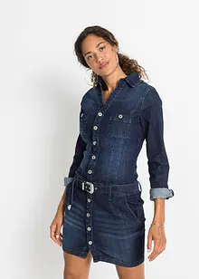 Robe en jean avec ceinture, bonprix