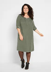 Robe-chemise en velours côtelé, bonprix