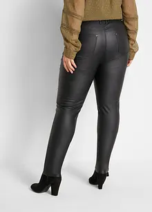 Pantalon extensible enduit avec taille confortable, Skinny, bonprix