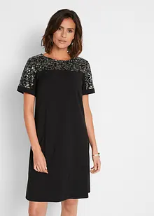 Robe à empiècement en paillettes, bonprix