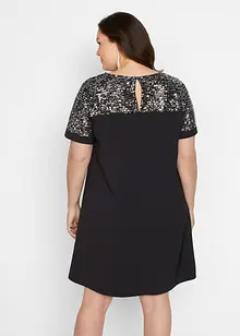 Robe à empiècement en paillettes, bonprix