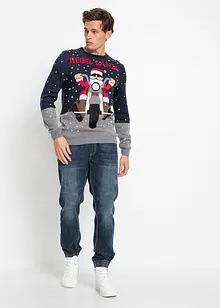 Pull avec motif de Noël, bonprix