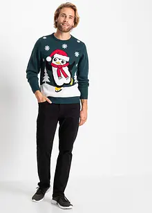 Pull avec motif de Noël, bonprix