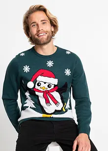 Pull avec motif de Noël, bonprix