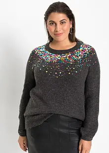 Pull à paillettes, bonprix