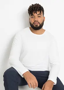 Lot de 3 T-shirts manches longues, bonprix