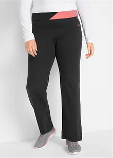 Pantalon de sport en coton, jambes évasées, bonprix