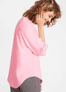 Blouse-tunique en viscose, col V et manches longues, bonprix