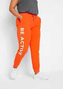 Pantalon de jogging en coton avec imprimé, Loose Fit, bonprix