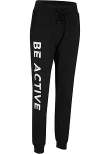 Pantalon de jogging en coton avec imprimé, Loose Fit, bonprix