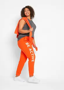 Pantalon de jogging en coton avec imprimé, Loose Fit, bonprix