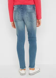 Jean skinny fille avec effet usé, bonprix