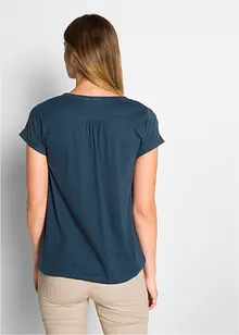 T-shirt avec patte de boutonnage, bonprix