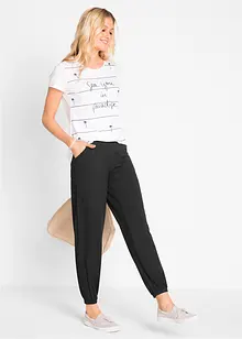 Pantalon matière T-shirt, bonprix