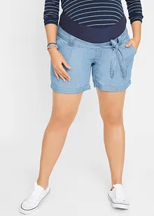 Short de grossesse en lin effet jean, bonprix