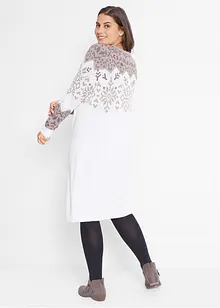 Robe en maille à motif norvégien, bonprix