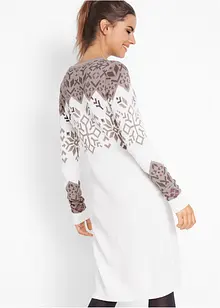 Robe en maille à motif norvégien, bonprix