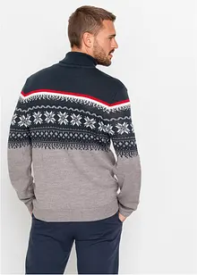 Pull norvégien à col roulé, bonprix