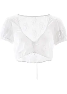 Blouse Dirndl en dentelle, bonprix