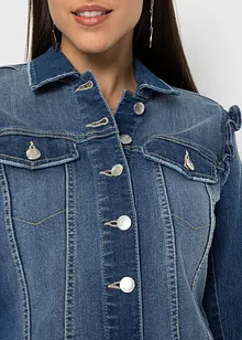 Veste en jean à volants, bonprix