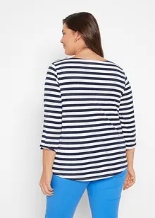 T-shirt 3/4 à encolure bateau, bonprix