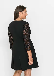 Robe avec manches dentelle , bonprix