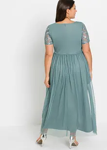 Robe longue brodée de sequins, bonprix