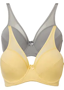 Lot de 2 soutiens-gorge à armatures avec mesh, bonprix