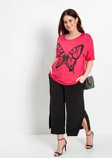 Pantalon en jersey à taille élastiquée, bonprix