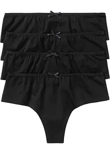 Lot de 4 shorties string, bonprix