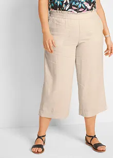 Jupe-culotte en lin, longueur mollet, bonprix