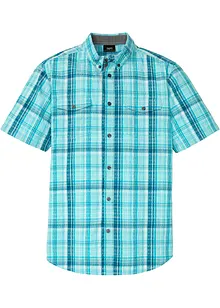 Chemise manches courtes en seersucker 100% coton, bonprix