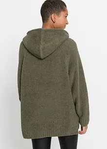 Pull à capuche en maille peluche, bonprix