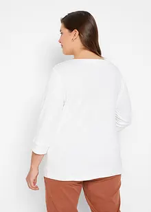 T-shirt extensible à encolure bateau, bonprix