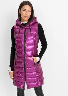 Gilet matelassé sans manches, effet brillant, bonprix