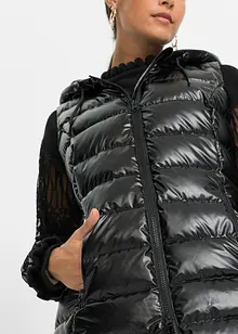 Gilet matelassé sans manches, effet brillant, bonprix