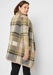 Gilet long en maille à franges, bonprix