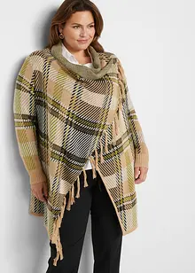 Gilet long en maille à franges, bonprix