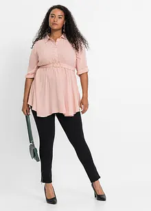 Blouse longue avec ceinture avec polyester recyclé, bonprix