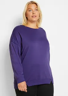 Sweat oversize avec détails fente sur la base, bonprix