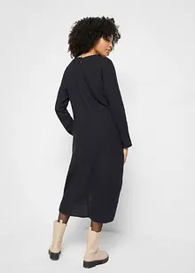 Robe midi en flanelle avec poches, bonprix