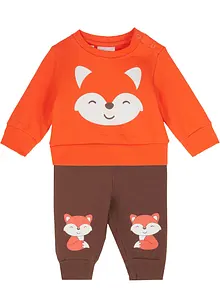 Sweat-shirt et pantalon sweat bébé en coton (Ens. 2 pces.), bonprix