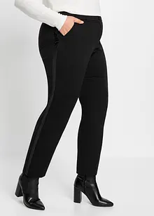 Pantalon avec empiècement en satin, BODYFLIRT