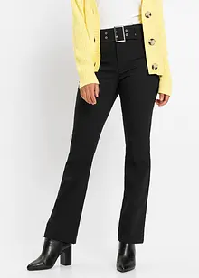 Pantalon stretch avec détail ceinture, bonprix