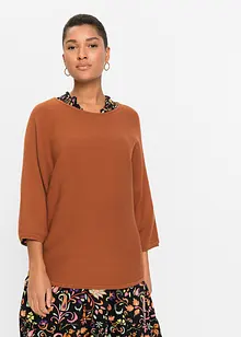 Pull côtelé oversize, bonprix