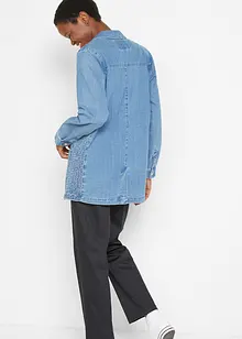 Blazer en jean oversize avec smocks latéraux, bpc bonprix collection