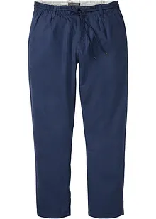 Pantalon chino en lin majoritaire avec taille extensible Regular Fit, Straight, bonprix