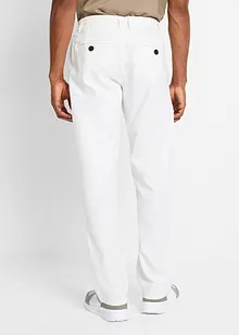 Pantalon chino en lin majoritaire avec taille extensible Regular Fit, Straight, bonprix